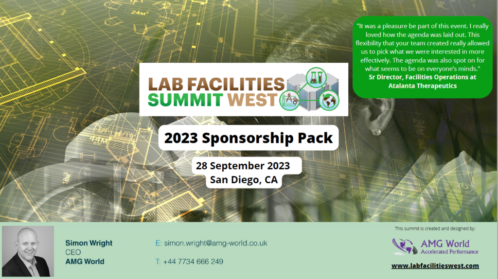 Lab Facilities Summit West 2023 Sponsorship Pack