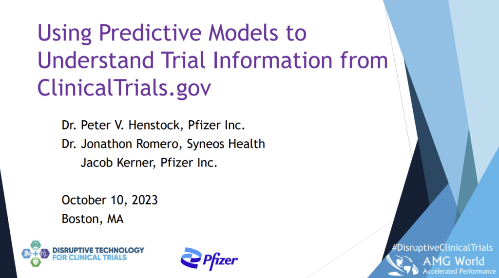 Using Predictive Models to Understand Trial Information from ClinicalTrials.gov
