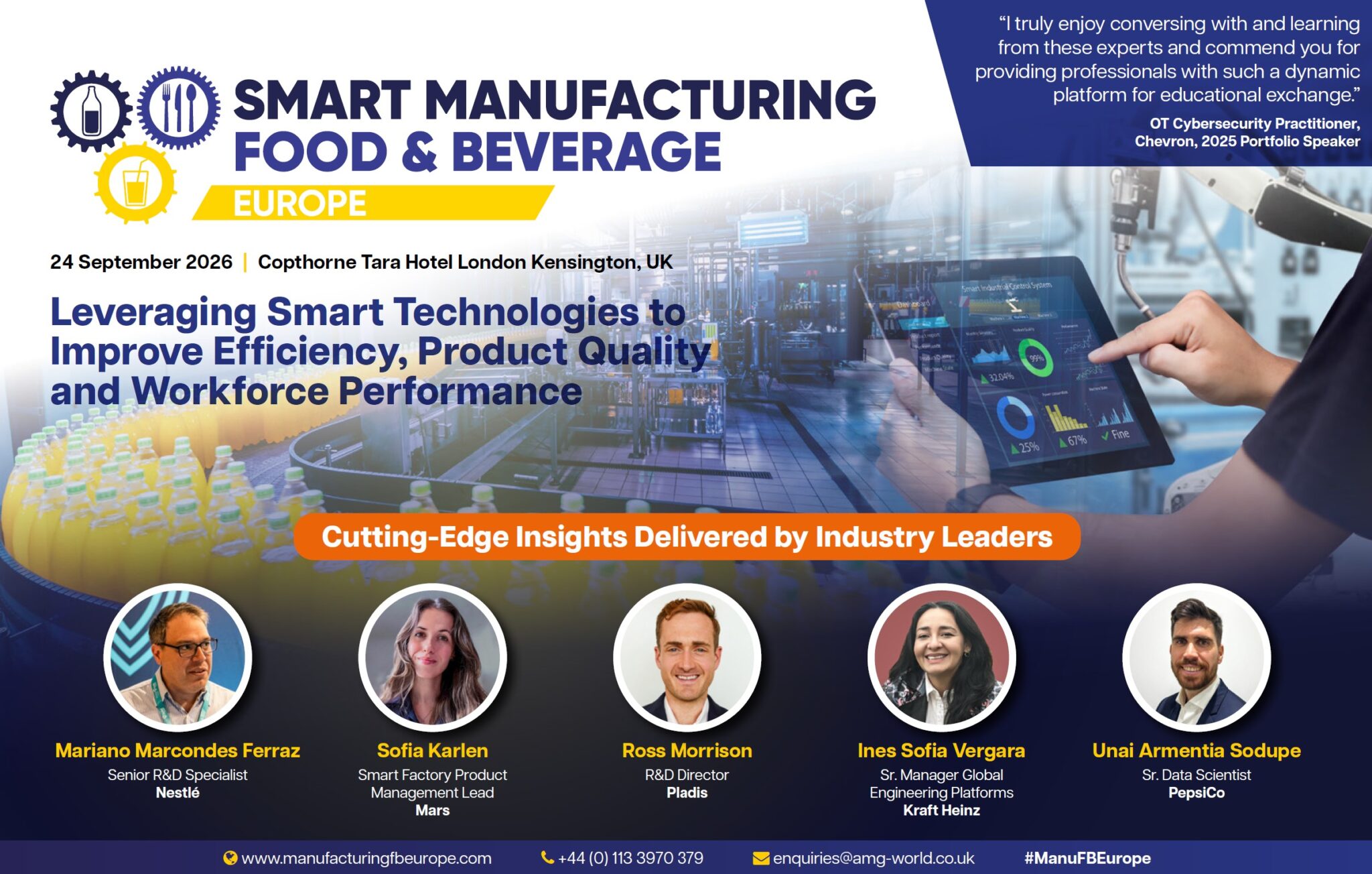 Agenda | Smart Manufacturing Food & Beverage Europe
